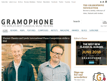 Tablet Screenshot of gramophone.co.uk